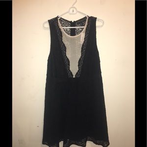Forever 21 Plus Sized Black Lace Cocktail Dress